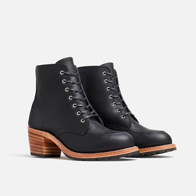 Red Wing Heritage Clara 3406 ботинки женские коричневые кожаные на шнуровке с квадратным каблуком Red Wing Shoes