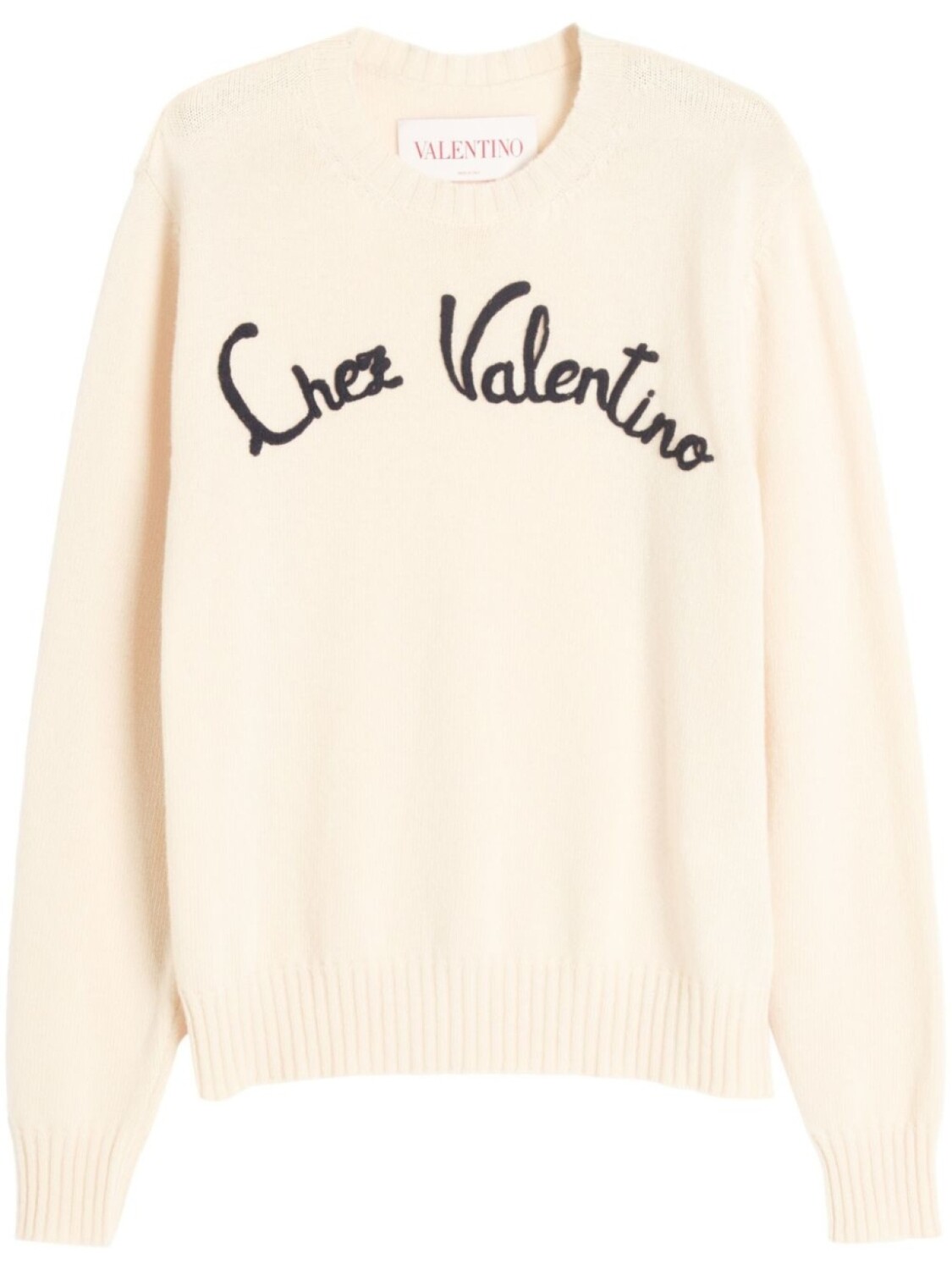 

Свитер с вышивкой Chez Valentino Valentino Garavani, белый
