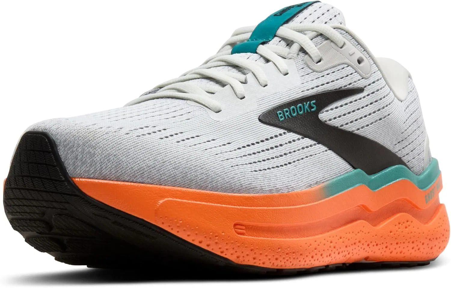 Мужские кроссовки Brooks Ghost Max 2, Oyster Mushroom Orange Teal