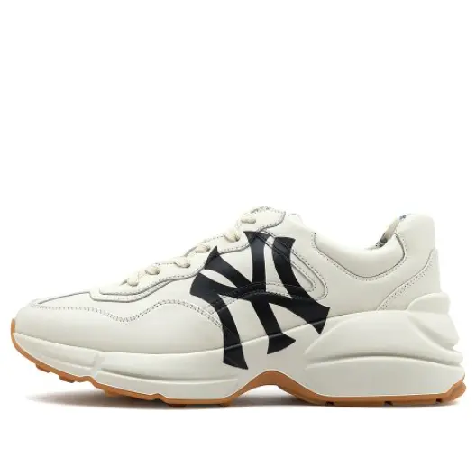 

Кроссовки rhyton leather sneaker 'ny yankees' Gucci, белый