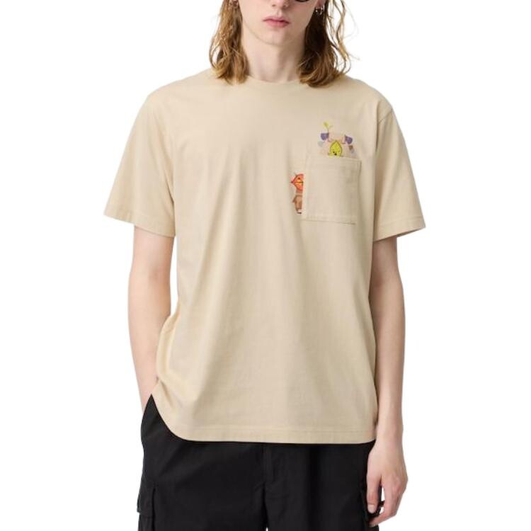 UNIQLO Футболка унисекс, цвет Beige — фото 3
