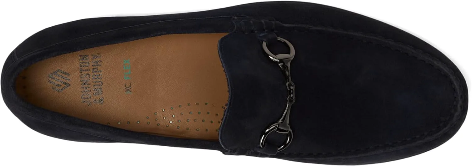Мужские туфли Johnston & Murphy Harrison Bit Slip On, темно-синий — фото 3
