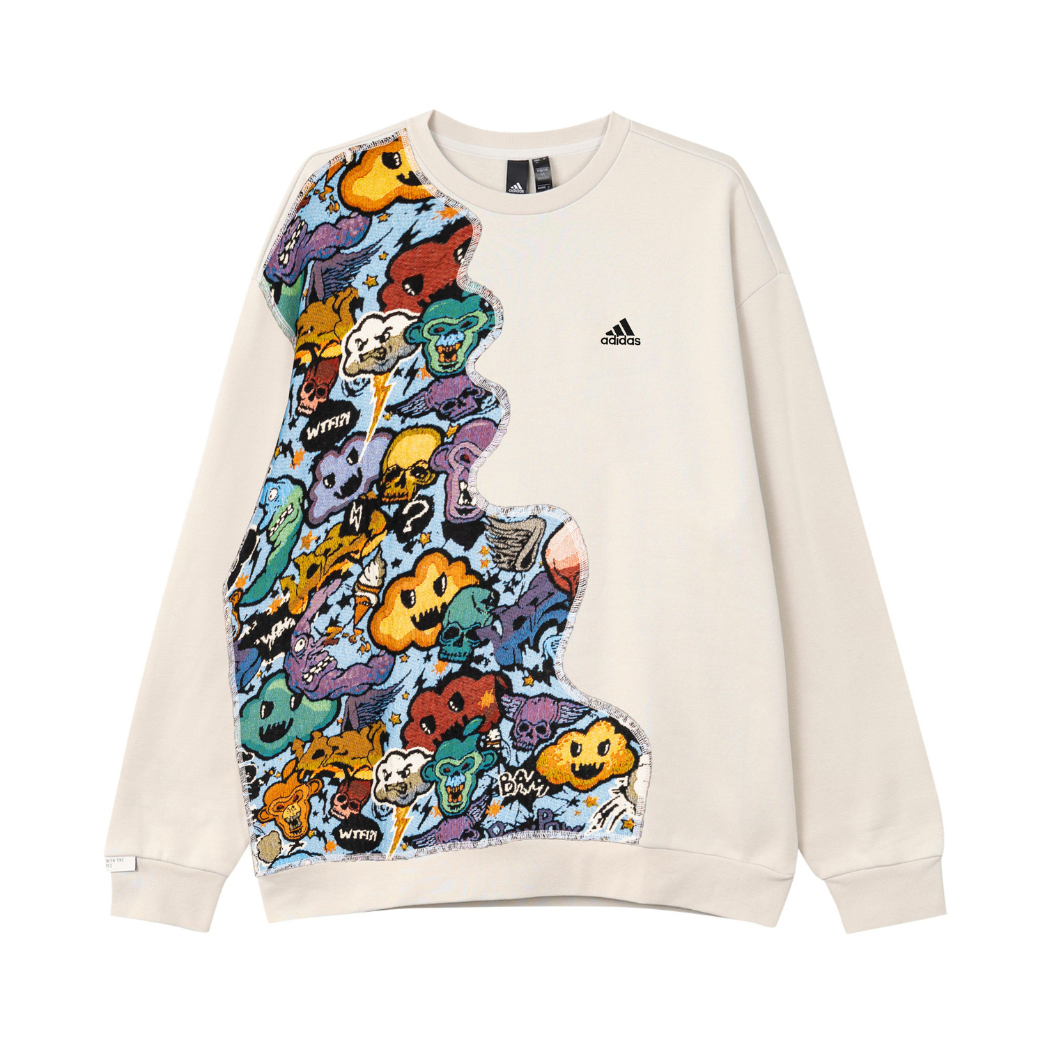 

Adidas Свитшоты Unisex Bauxite Brown с круглым вырезом, умеренно свободного кроя