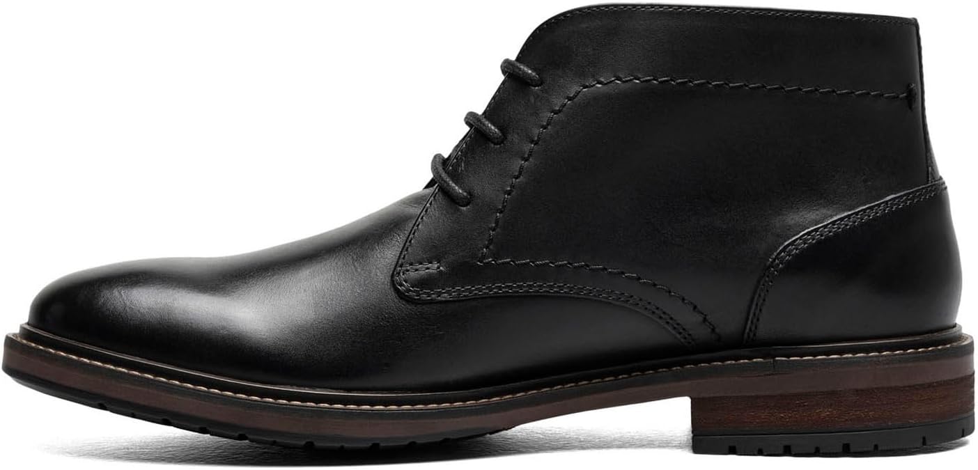 Мужские ботинки Florsheim Forge с простым носком и стилем чукка, черный — фото 4