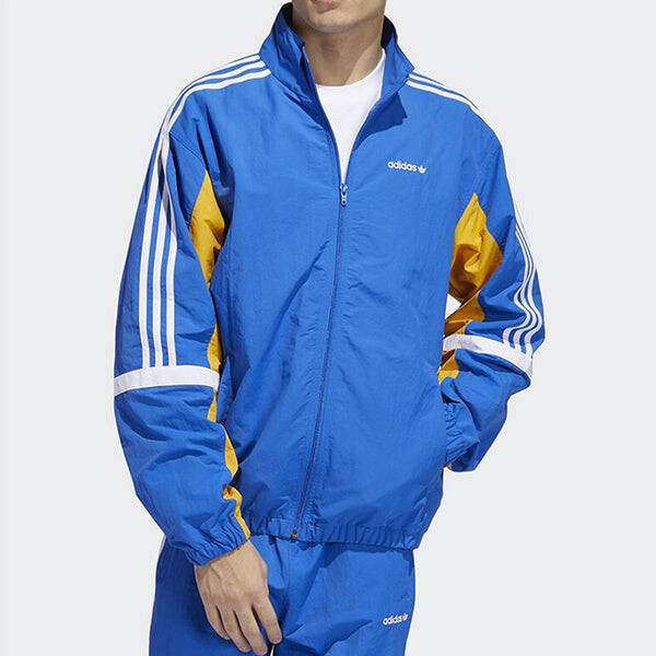 Куртка adidas originals Globe Tt Sports Woven Jacket Royal blue, синий — фото 3