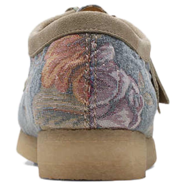 Clarks Ориджиналс Уоллаби Кэжуал Обувь Мужские Серые Розовые, цвет Gray Pink — фото 3