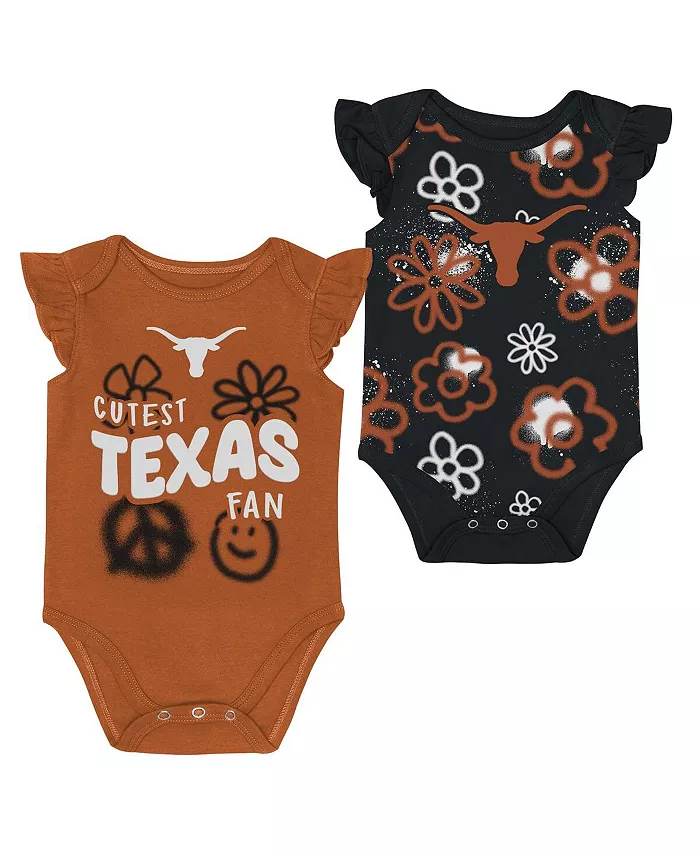 

Комплект из двух предметов: боди Texas Longhorns Little Sunshine для мальчиков и девочек, оранжевый/черный Outerstuff