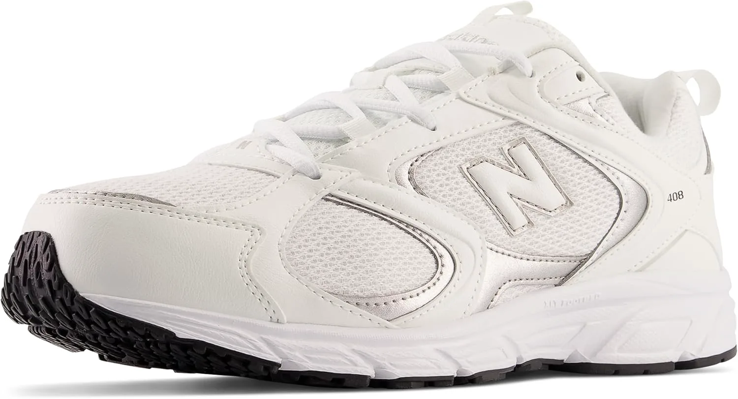 Мужские кроссовки New Balance 408 V1, белый/металлик/черный