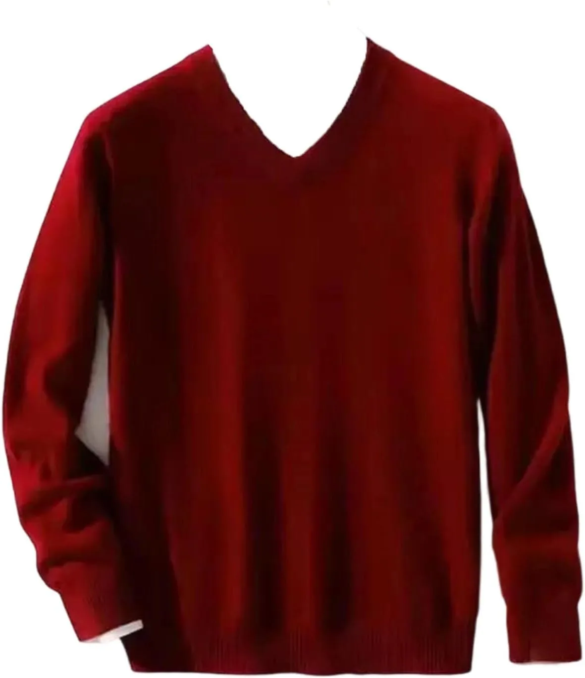 

Мужской свитер V-образным вырезом из шерстяной смеси