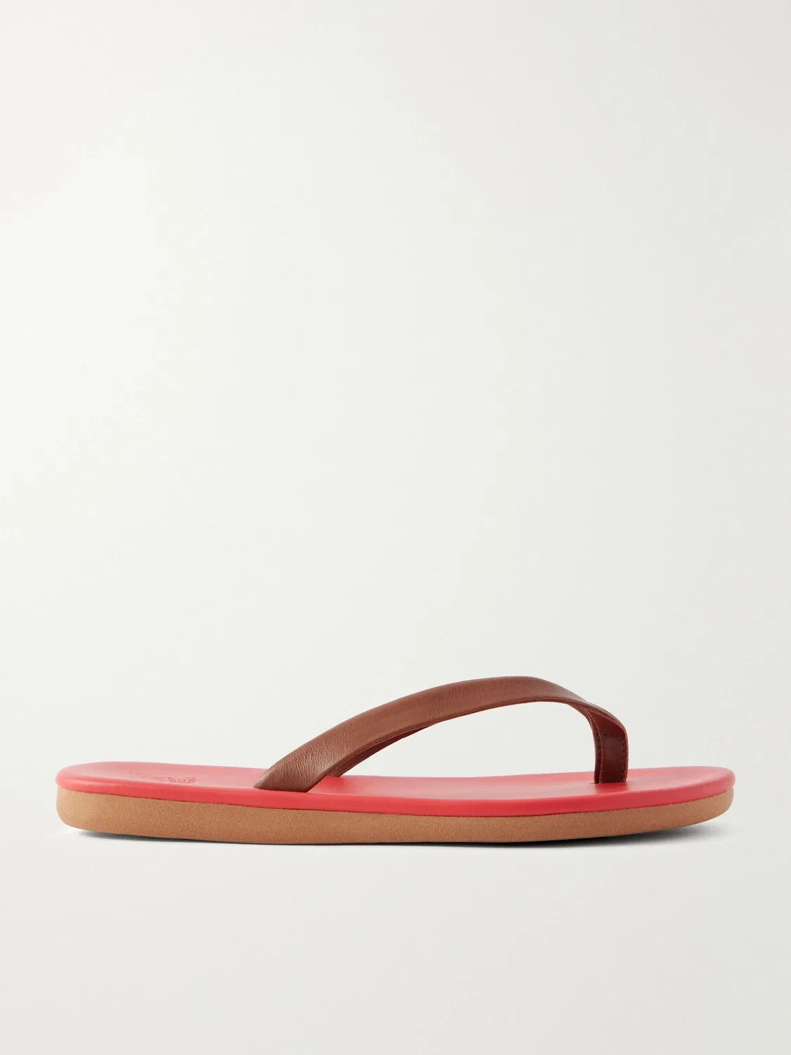 Кожаные шлепанцы Saionara Ancient Greek Sandals, красный