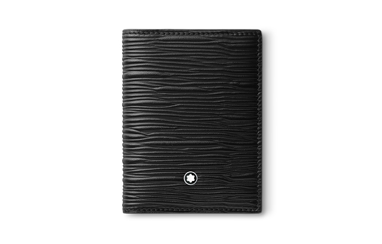 

MONTBLANC Кожаный визитник мужской черный Cow Leather