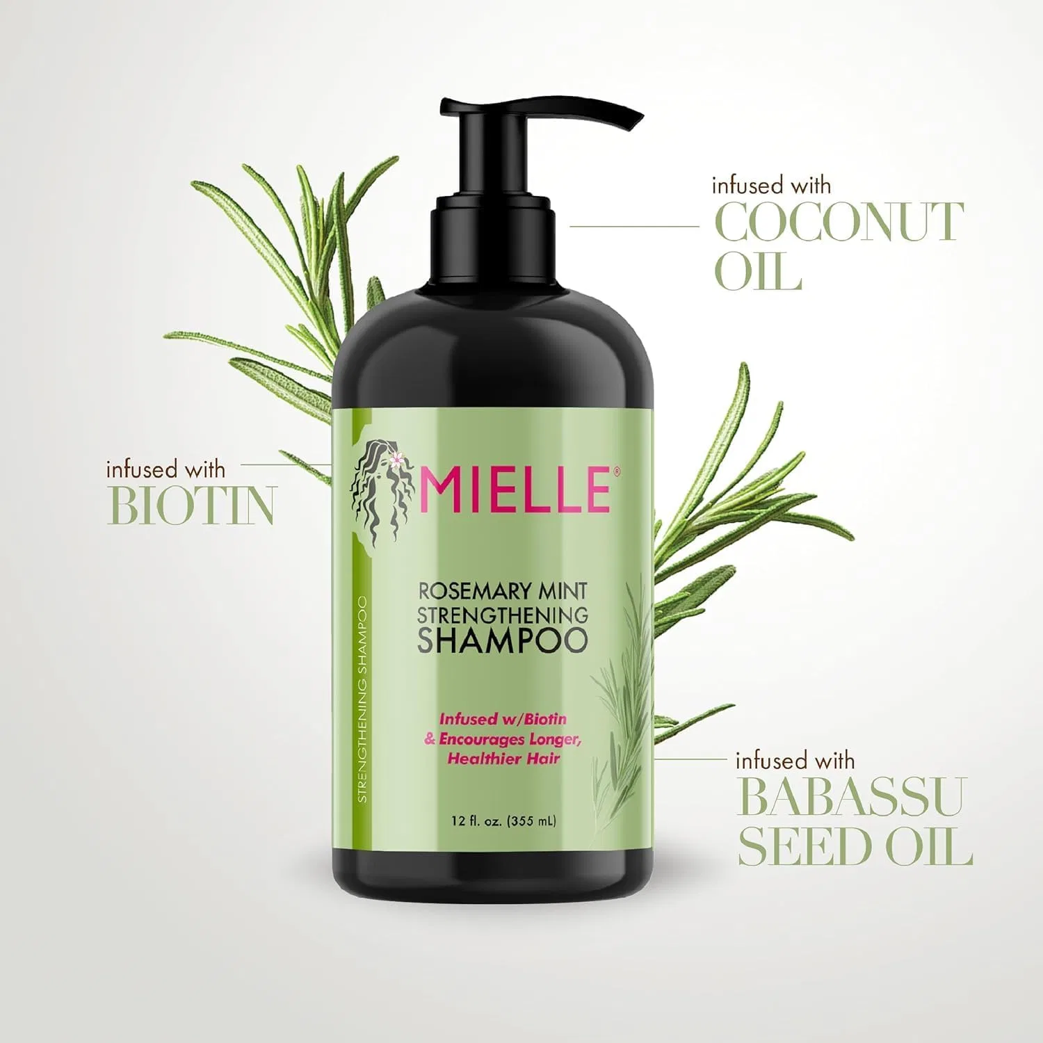 Шампунь для укрепления волос с биотином и розмарином от Mielle (.) Mielle Organics — фото 2