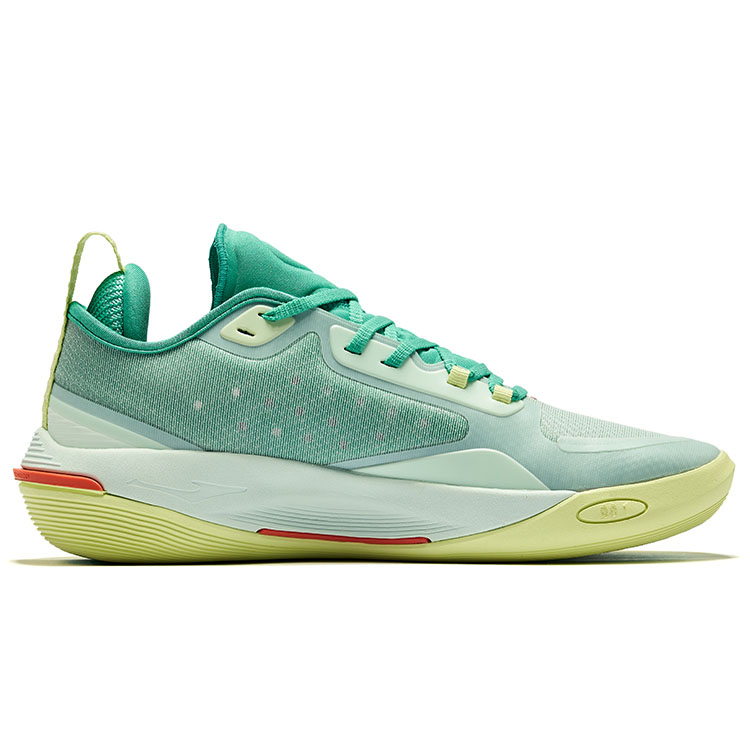 Баскетбольные кроссовки Raid Cushioning Rebound Low-Top мужские цветовая схема Мохито Erke, очищенная вода соленый лаймовый зеленый — фото 2