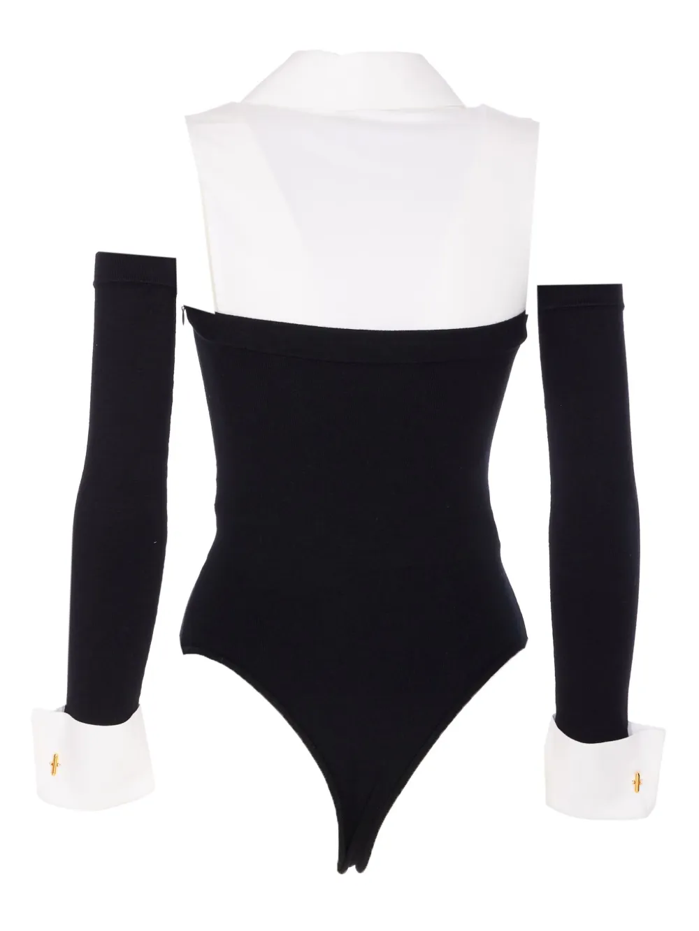 

Боди с вышитым логотипом Elisabetta Franchi, черный
