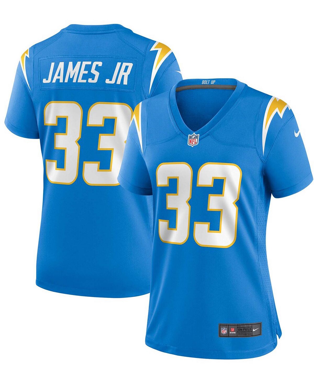 

Женское игровое джерси Derwin James Powder Blue Los Angeles Chargers Nike