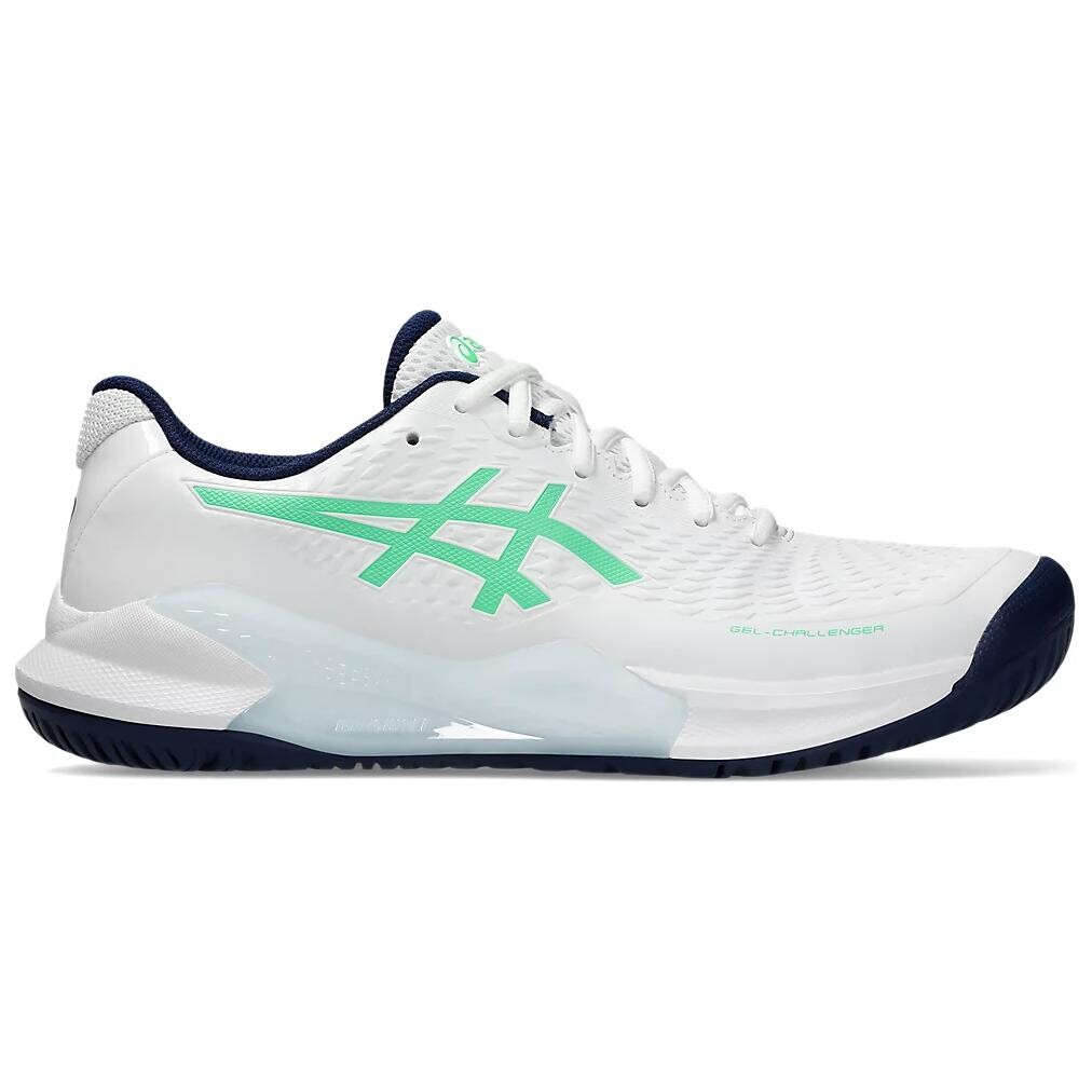 Теннисные кроссовки Gel-Challenger 14 мужские с низким верхом белые/зеленые Asics — фото 2
