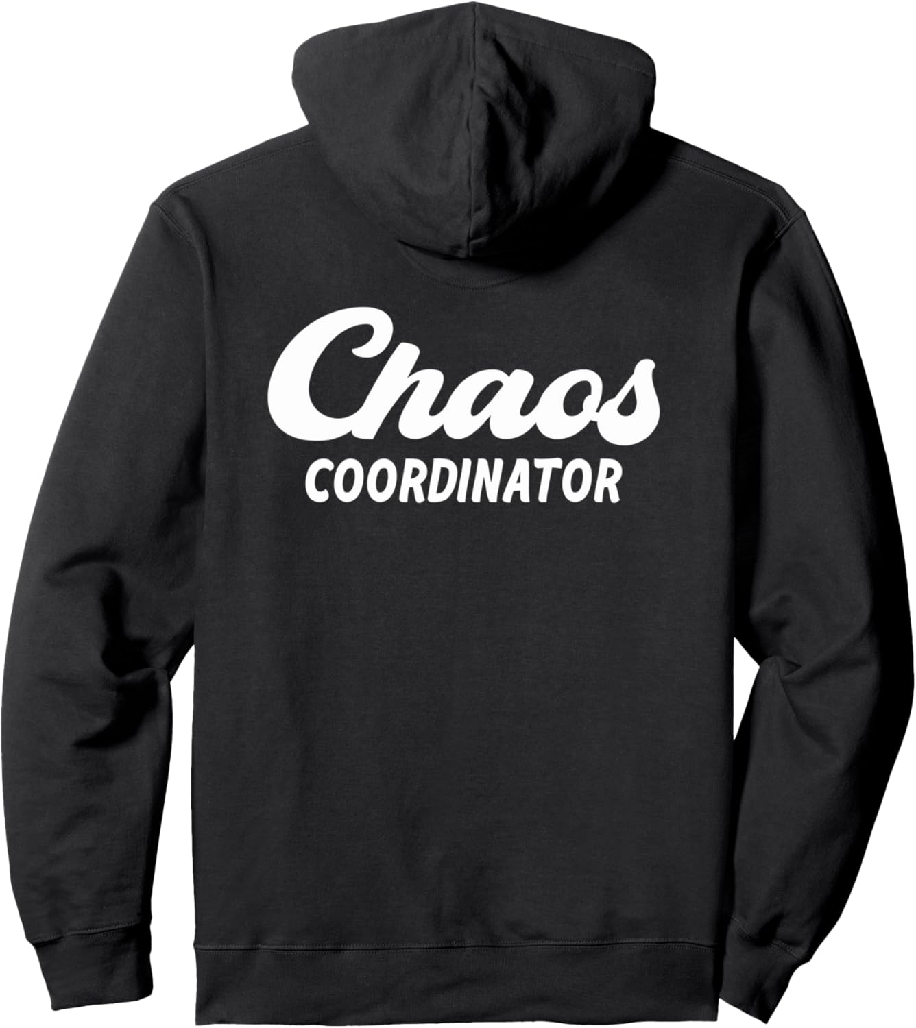 

Худи «Координатор хаоса, воспитатель детского сада» Funny Family Home School Chaos Coordinator, черный