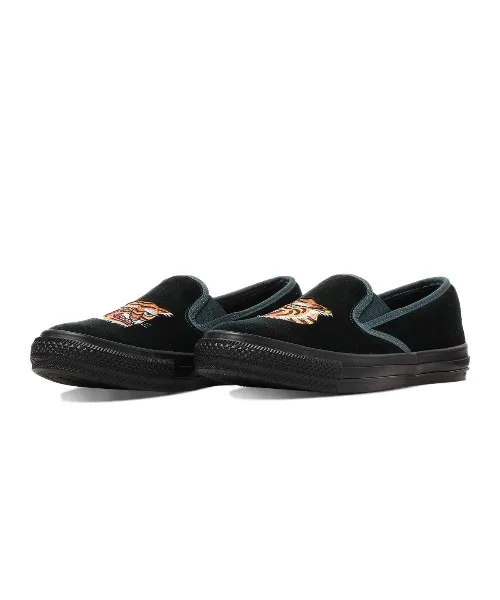 Мужские слипоны CONVERSE ALL STAR KUNGFU с вышивкой зелёные