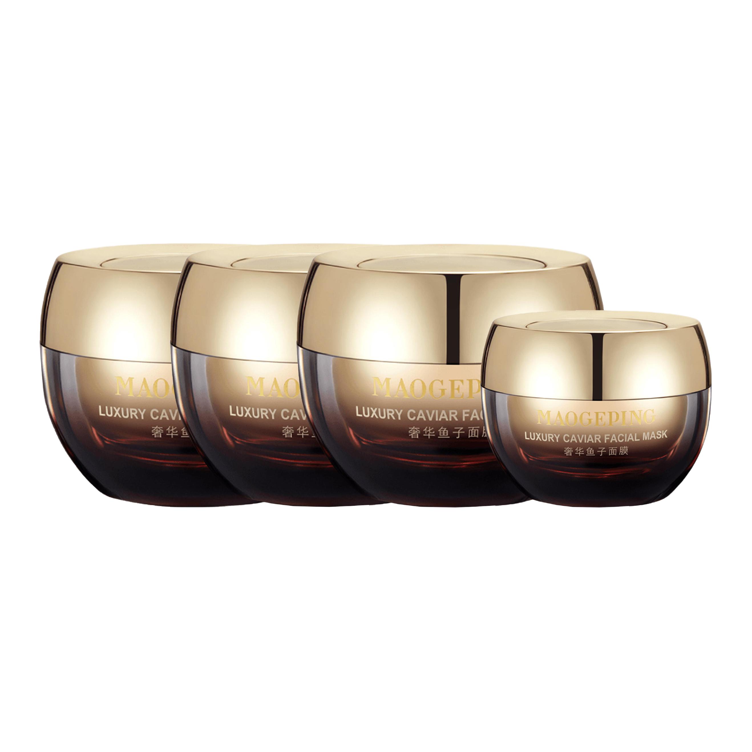 

Маска для лица Luxury Style Caviar увлажняющая, восстанавливающая, осветляющая, питающая и гидратирующая 65г/100г/120г MAOGEPING, Four-Piece Set: Luxury Style Caviar Mask 65g*3+Luxury Style Caviar Mask 30g