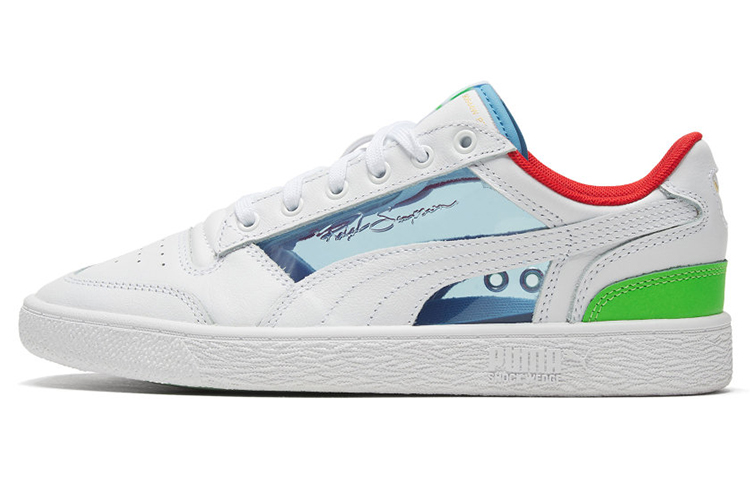 

Кроссовки PUMA Ralph Sampson Skateboard Shoes Unisex Low-Top Daylight Blue/Neon Green