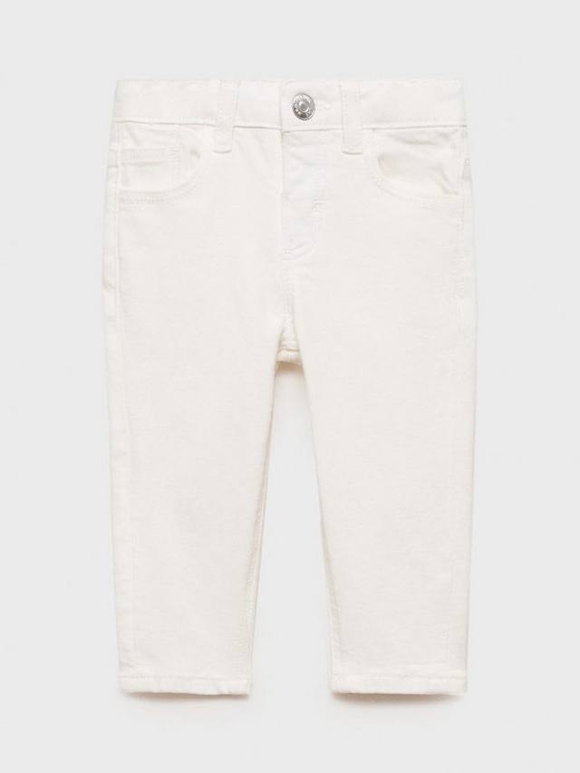 

Детские джинсы Diego прямого кроя Mango, White