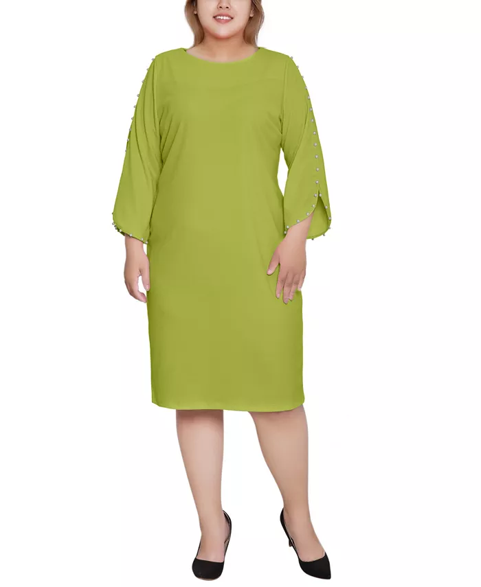 

Платье с рукавом 3/4 Plus Size NY Collection, зеленый