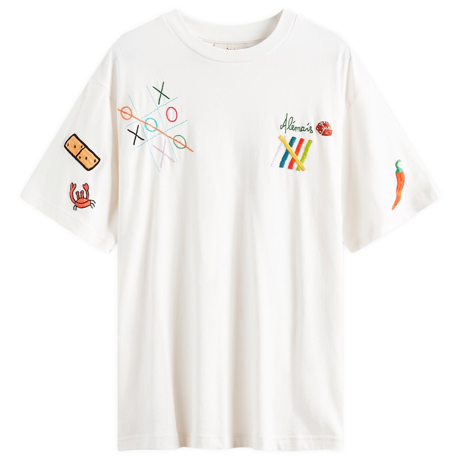 

Футболка Alemais Players Embroidered T-Shirt, цвет Cream