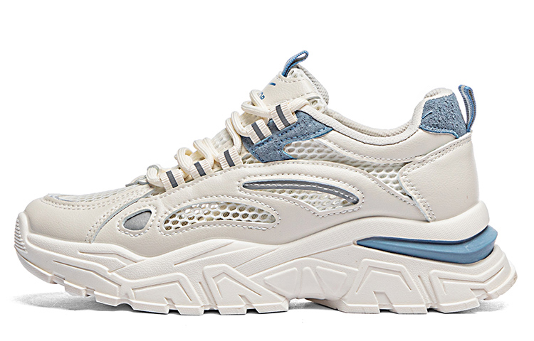 

WARRIOR Дышащие массивные кроссовки низкие унисекс бежево-голубые, цвет Beige Blue