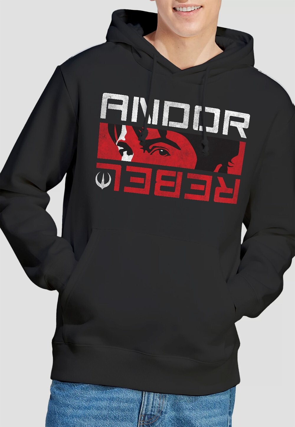 

Толстовка с капюшоном ANDOR REBEL SPY PRINT Star Wars, черный