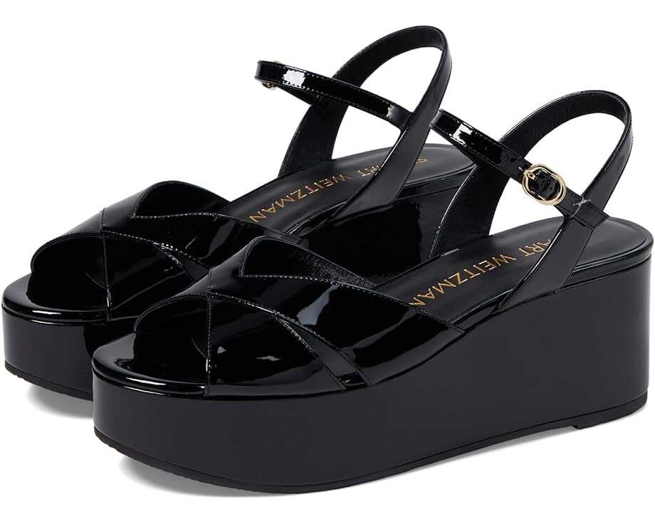 

Туфли Stuart Weitzman Carmen Midi Wedge, черный