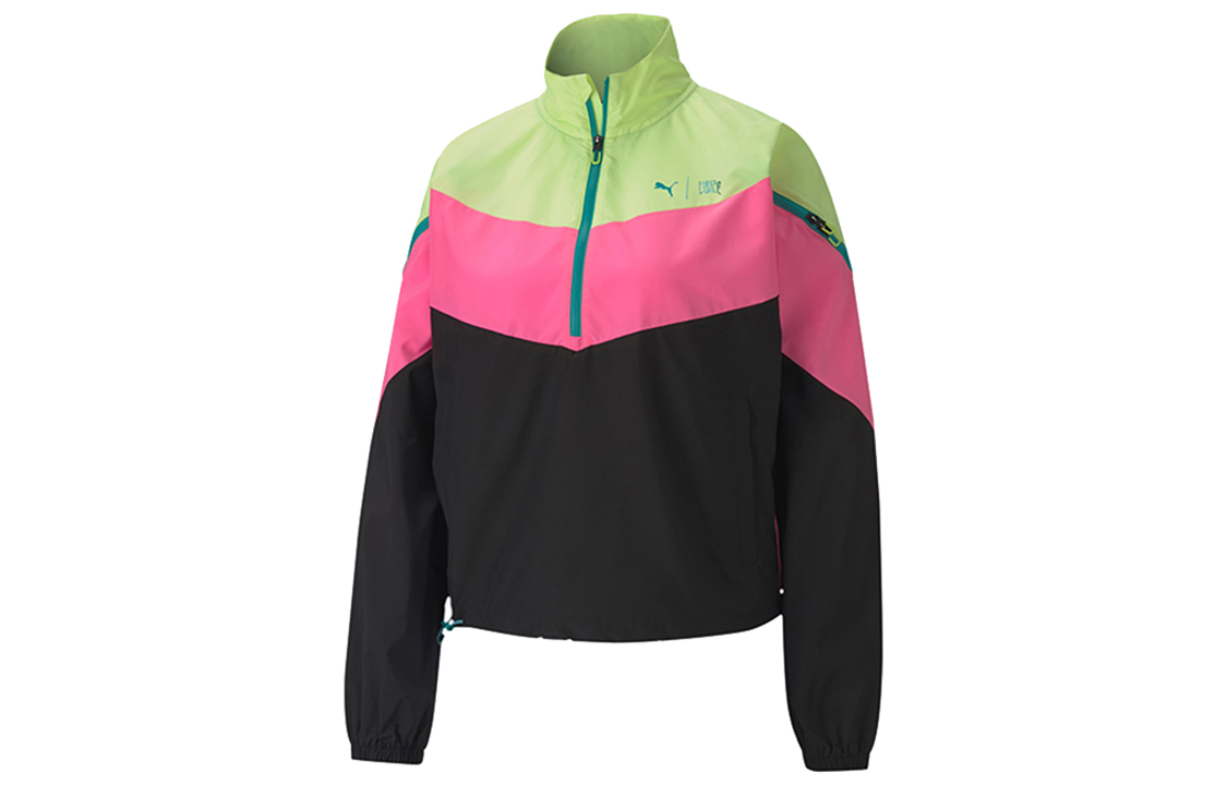

Футболка женская черная, желтая, розовая, разноцветная PUMA, черно-желтая разноцветная