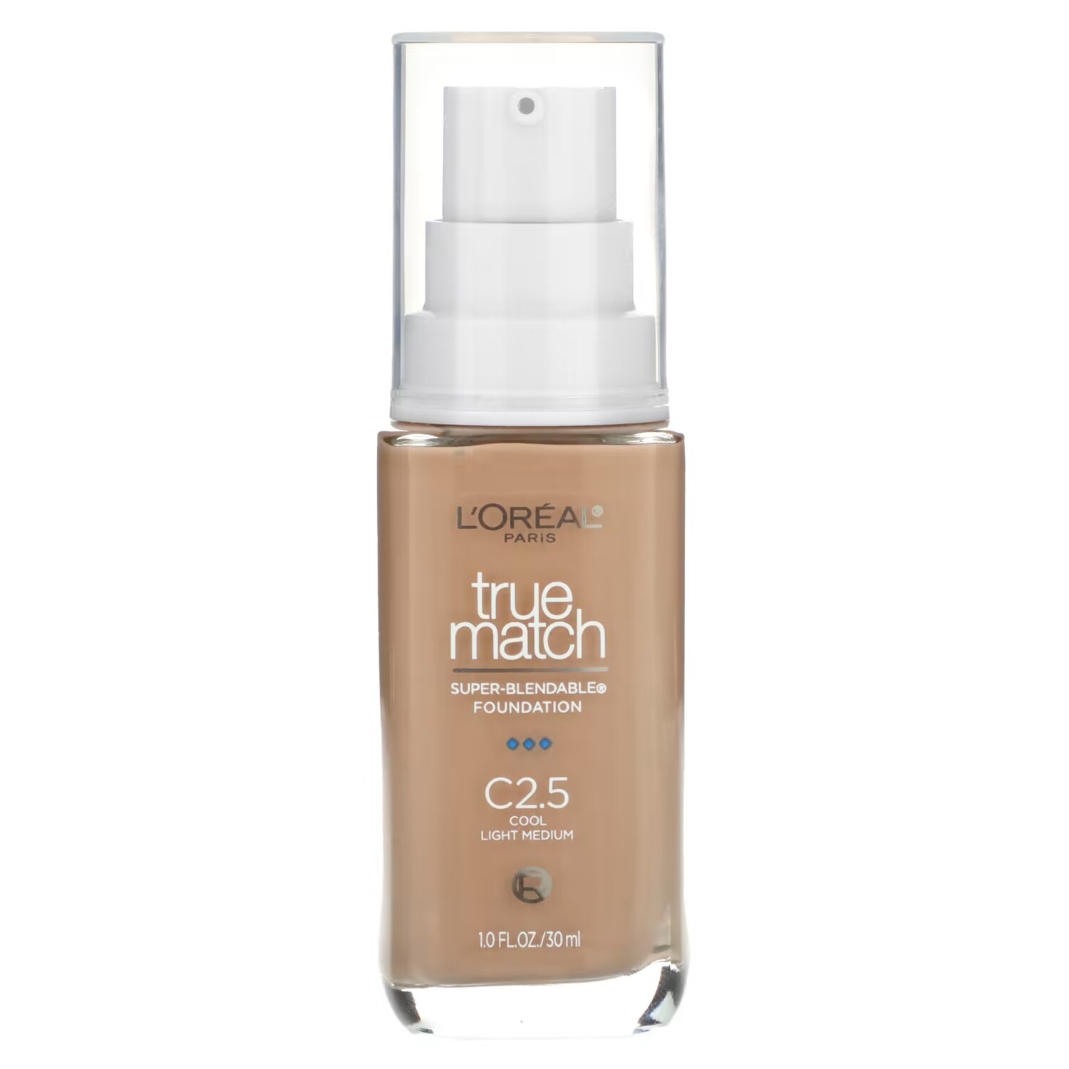 

Тональная основа жидкая L'Oréal True Match Super-Blendable Foundation C2.5 Cool Light Medium, 30 мл