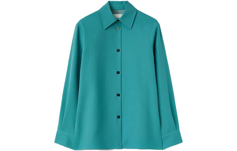 

Длинная рубашка с пуговицами JIL SANDER, синяя