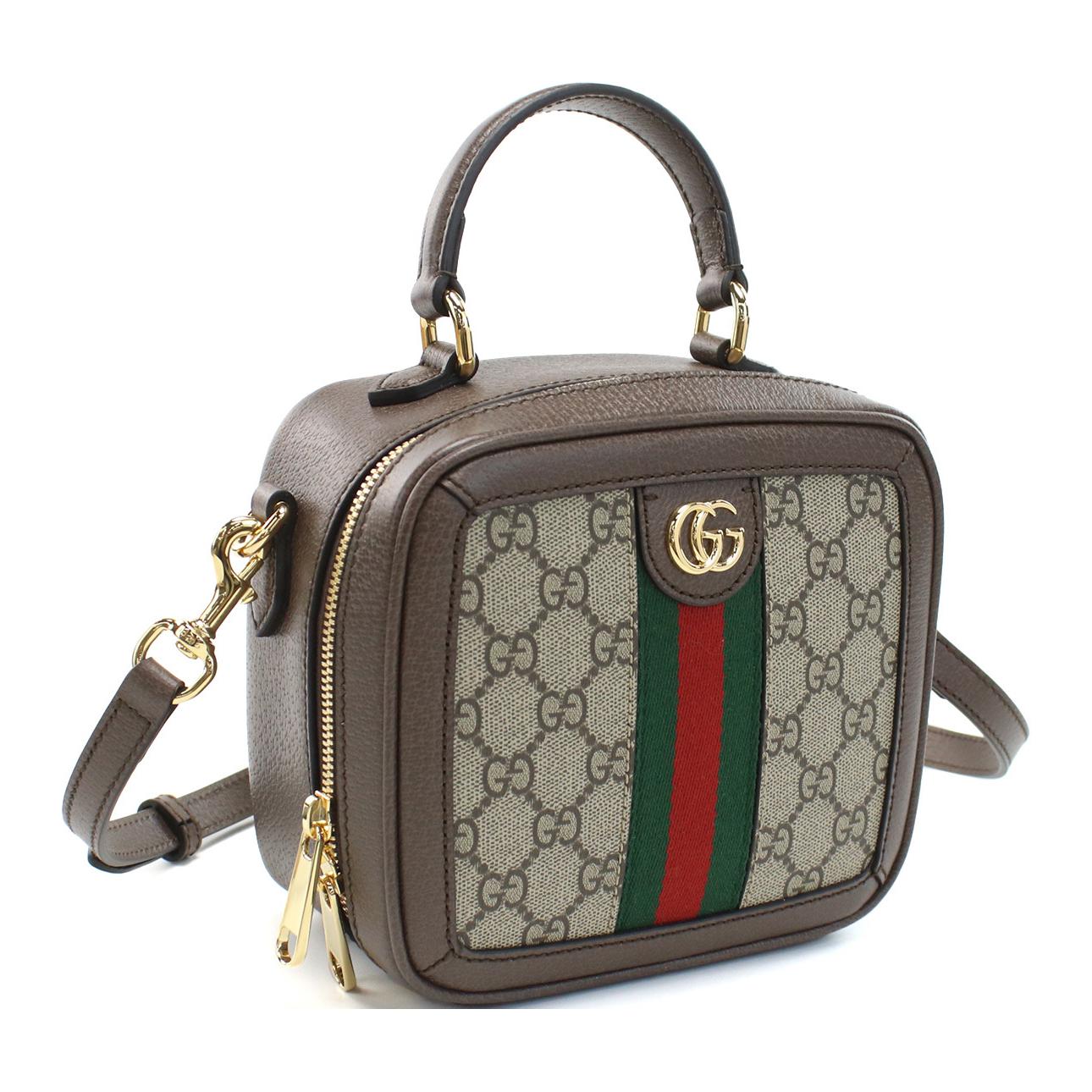 Миниатюрная женская сумка Gucci Ophidia через плечо — фото 2