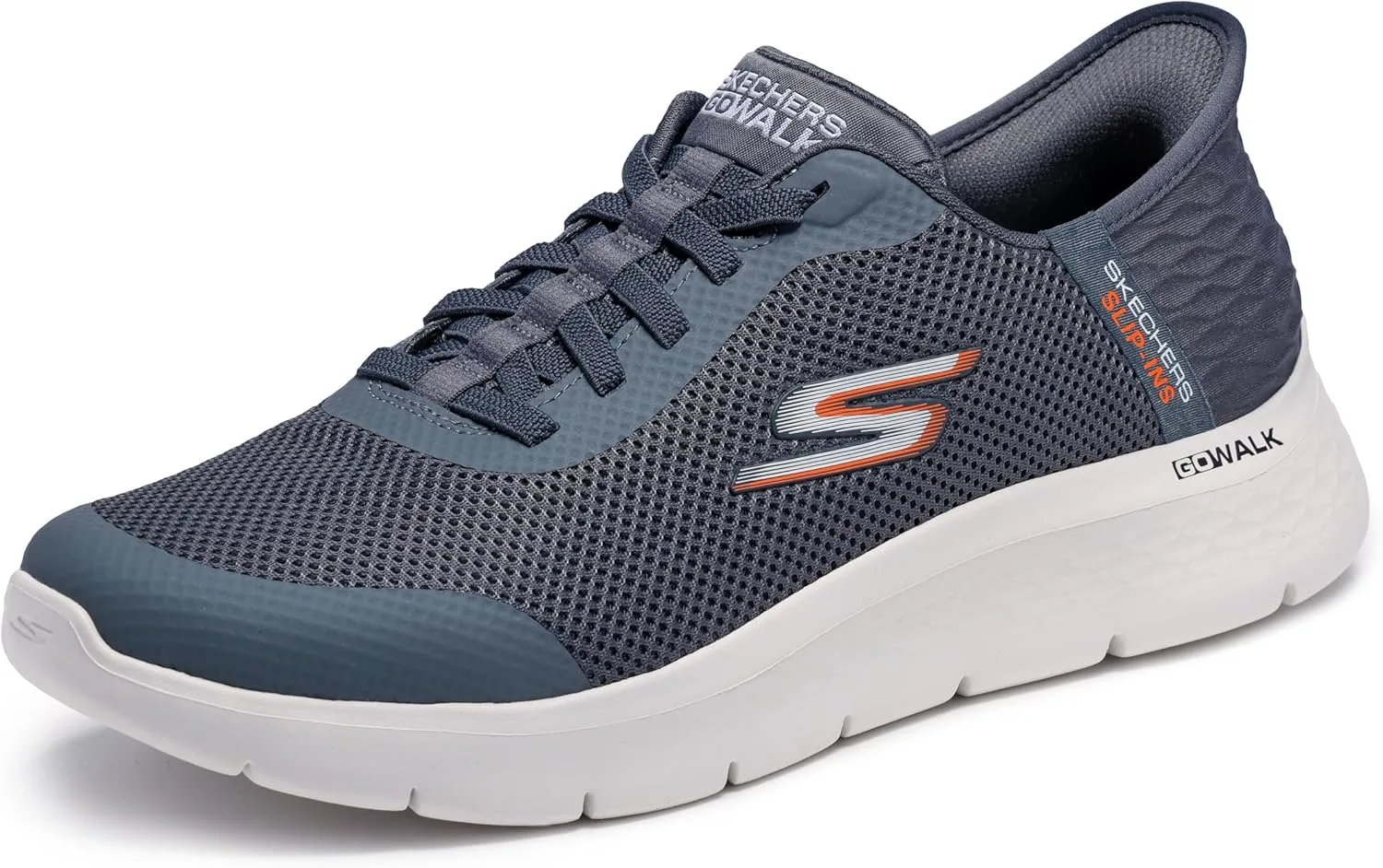 Мужские слипоны Skechers Hands Free: Go Walk Flex Hands Up Trainers, серый