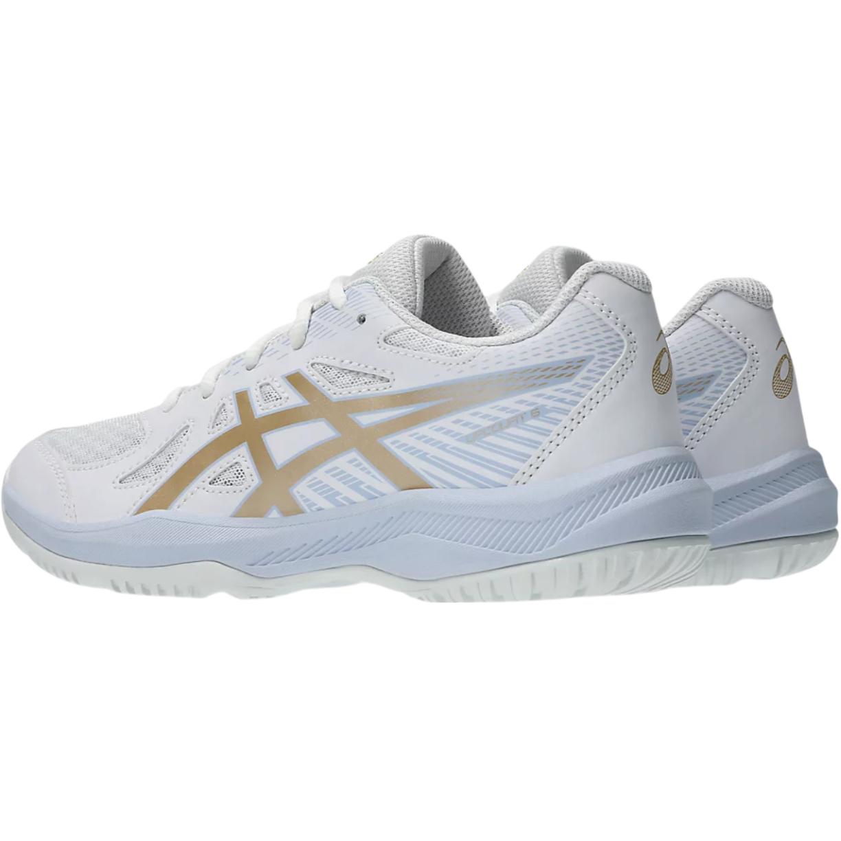 Кроссовки Upcourt 6 с низким верхом, устойчивые к истиранию, для подростков ASICS, белый — фото 4