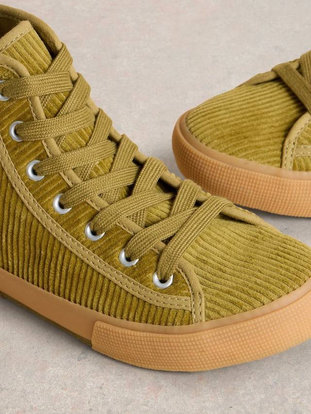 Повседневные кроссовки Pippa Corduroy High Top White Stuff, Mid Green — фото 3