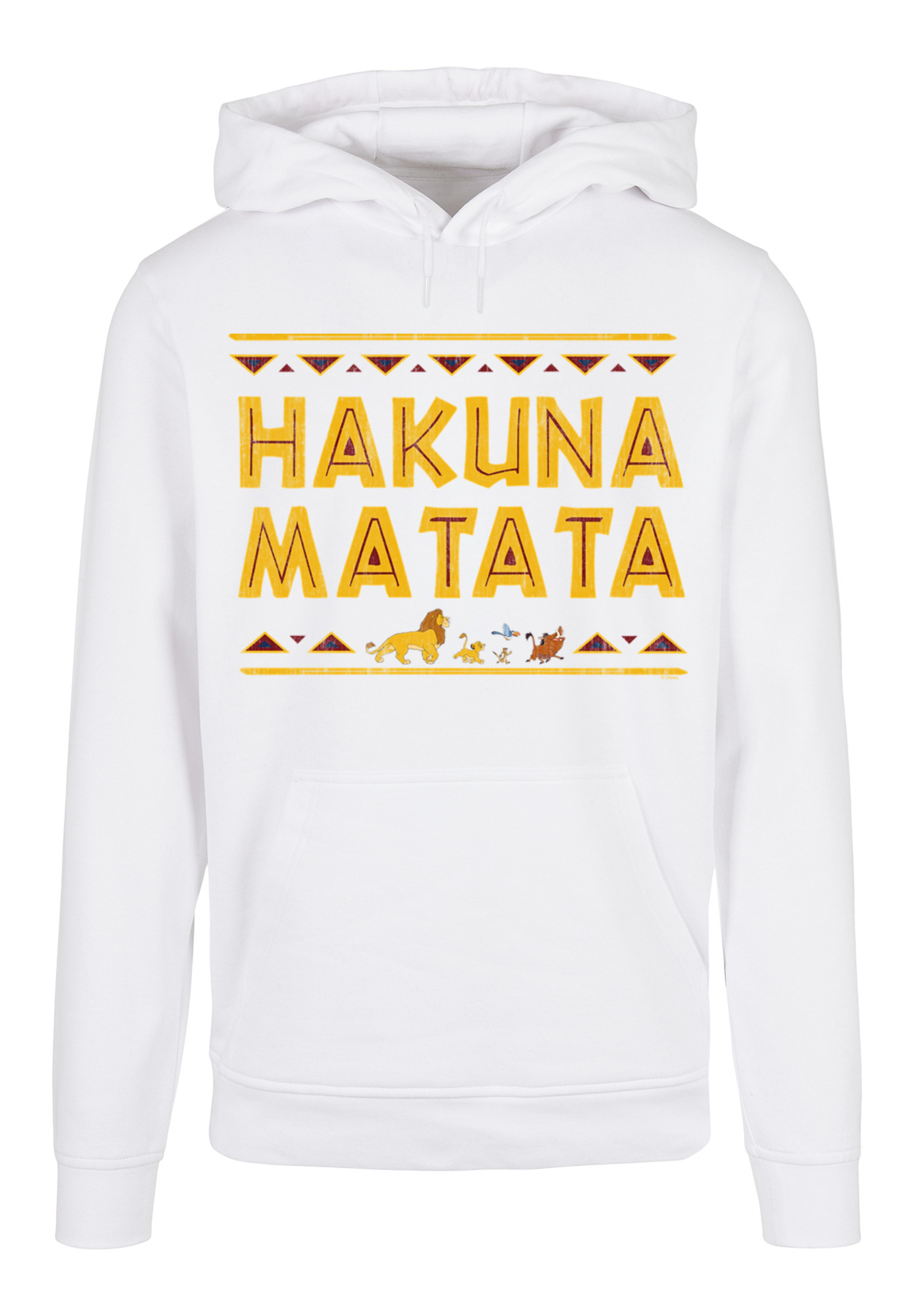 

Пуловер F4NT4STIC Basic Hoodie Disney König der Löwen Hakuna Matata The Lion King, белый