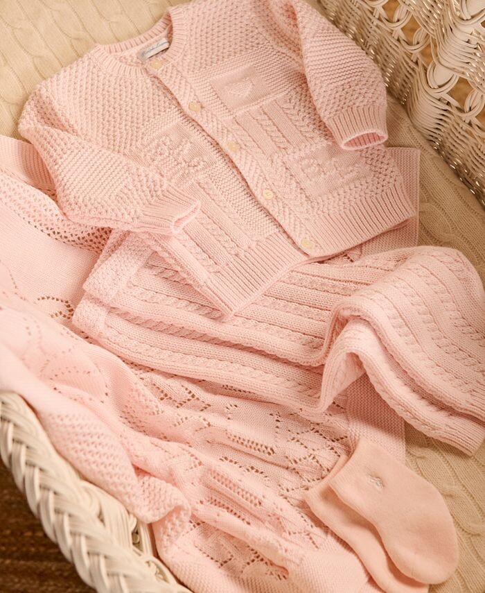 Хлопковые вязаные свитера для маленьких мальчиков и девочек Polo Ralph Lauren, розовый — фото 3