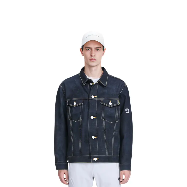 

Джинсовая куртка мужская небесно-голубая A Bathing Ape, голубой