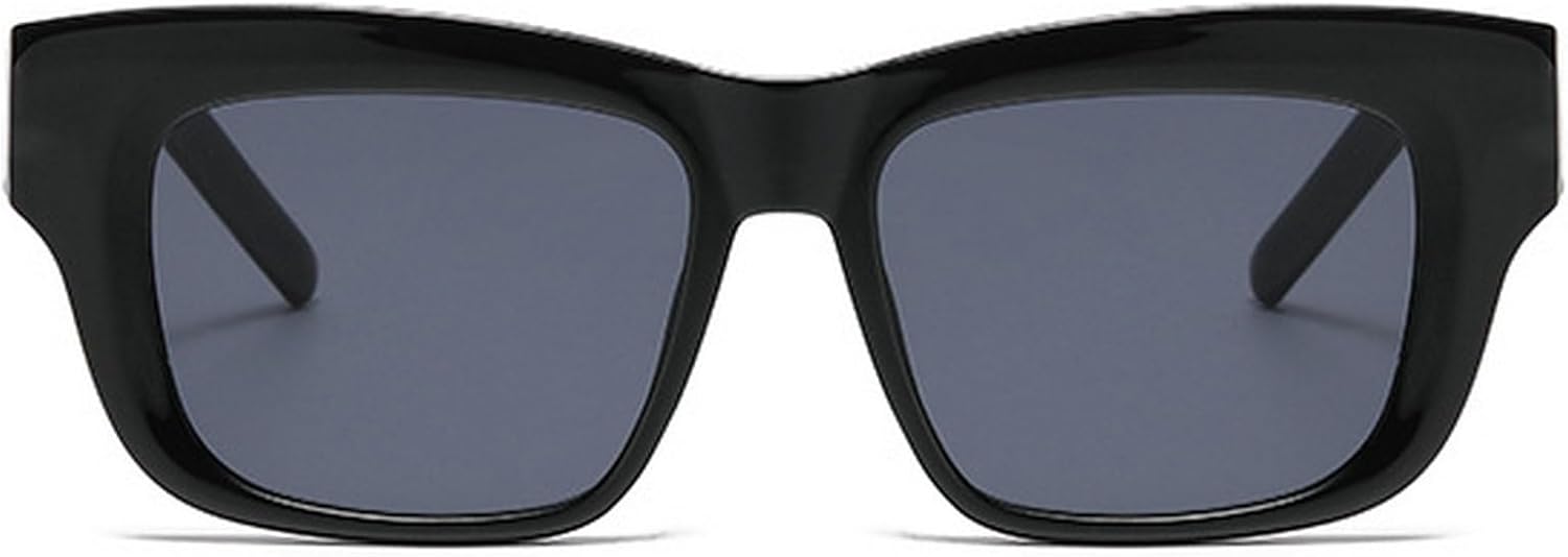 

Популярные модные большие квадратные солнцезащитные очки для женщин в стиле ретро, ​​черные с леопардовым принтом, с защитой от УФ-излучения UV400, модные квадратные солнцезащитные очки для мужчин mincl, Black