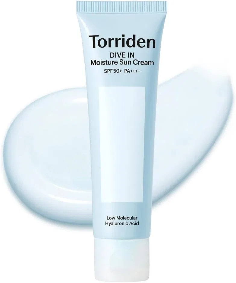 Солнцезащитный крем для лица Torriden Dive in Water Moisture Sun Cream, 60 мл, синий