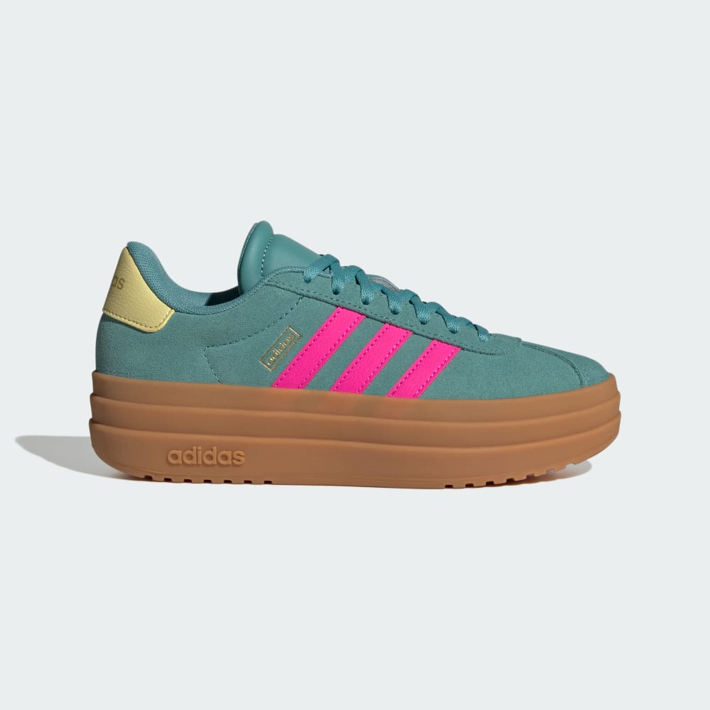 

Кроссовки Adidas VL Court Bold Shoes Kids, цвет Powder Teal/Shock Pink/Powder Yellow