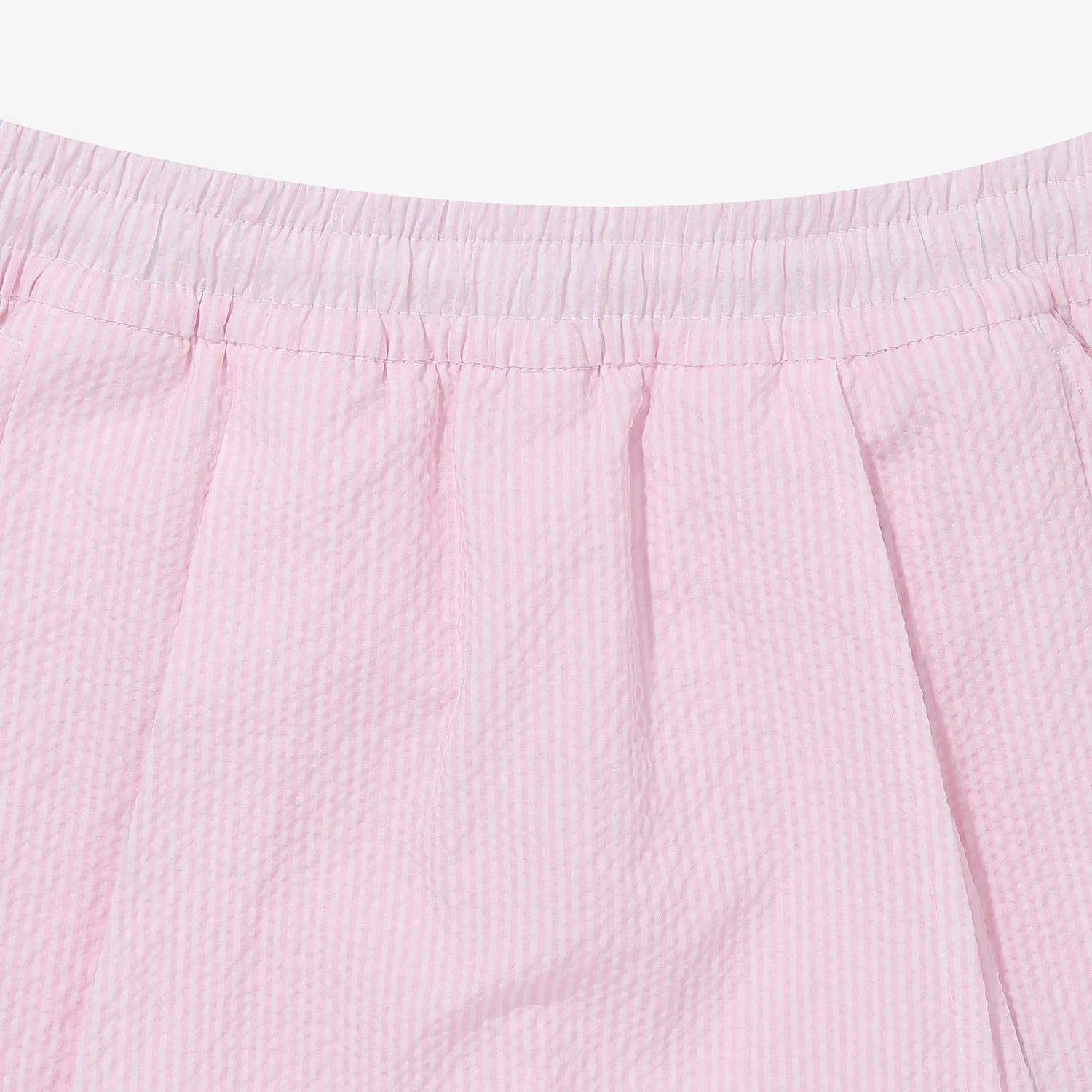 Детские красные шорты плиссе из сирсакера от Fila Kids — фото 4