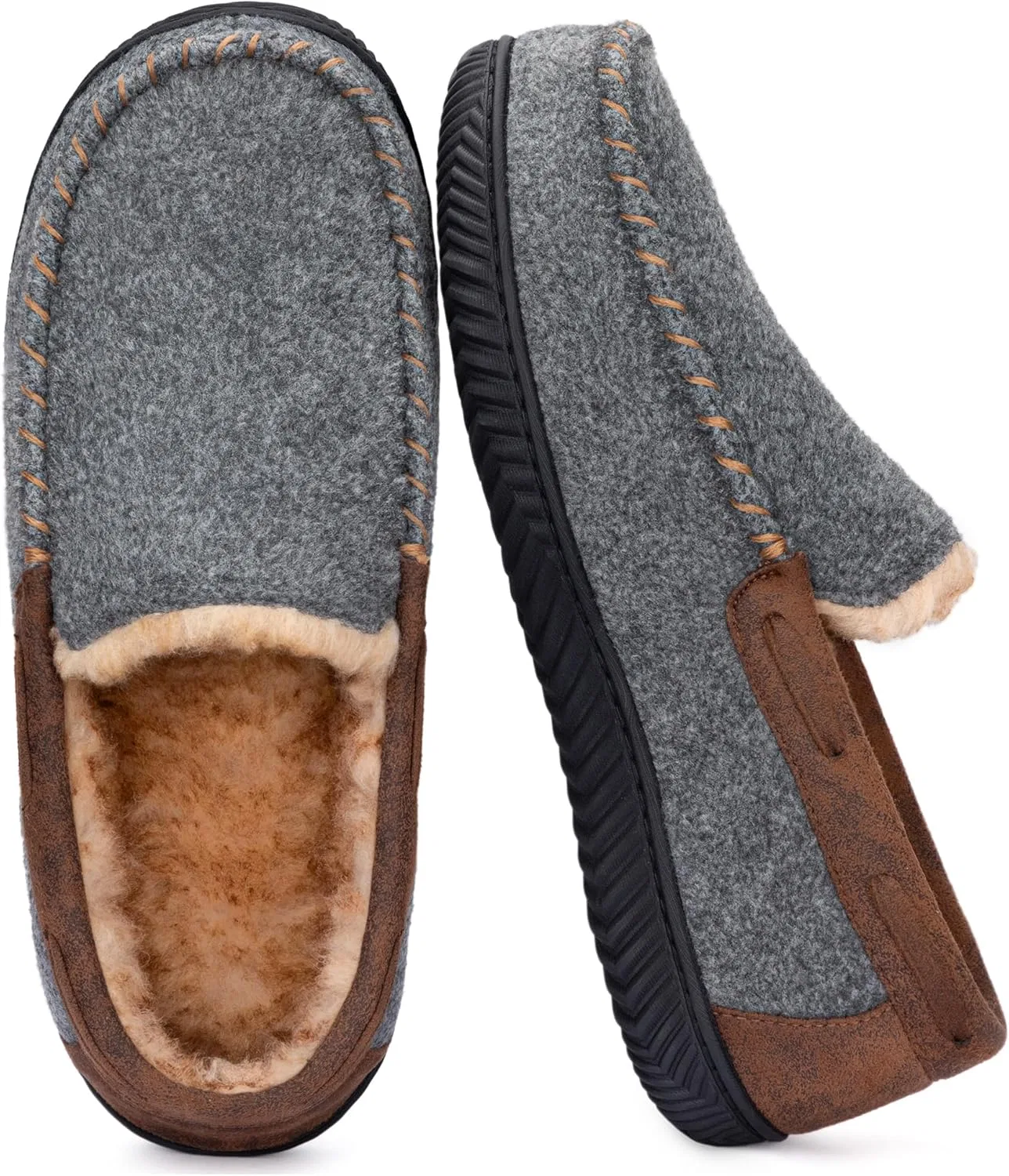 Тапочки мужские Memory Foam RockDove, угольно-серый