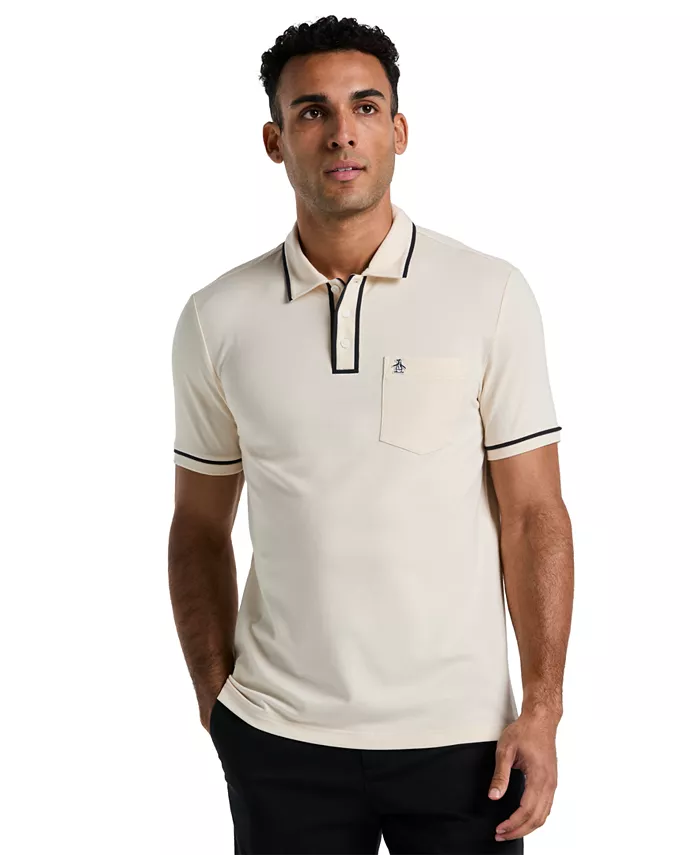 

Мужская поло Earl Pique Original Penguin, коричневый/бежевый
