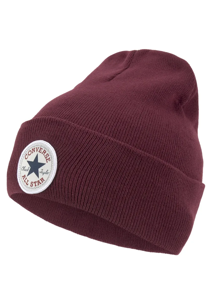 

Вязаная шапка конверс "Chuck Patch Beanie" Converse, бордовый