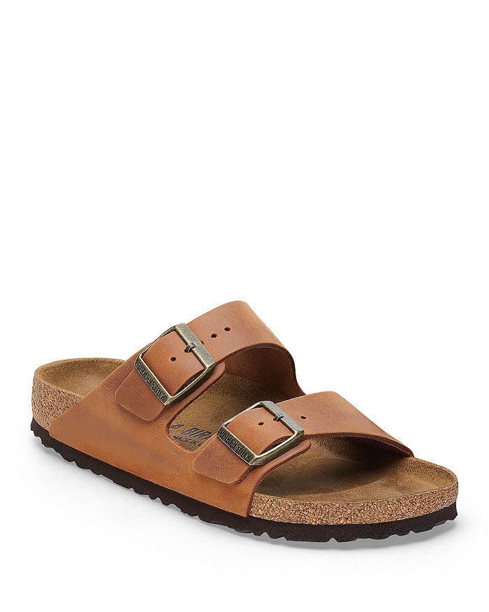 

Мужские сандалии Arizona Slide в цвете Cognac Birkenstock, коричневый/бежевый