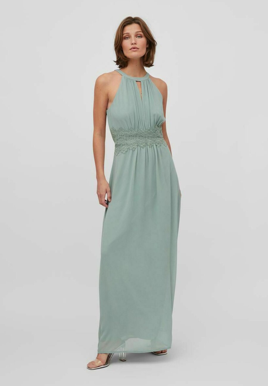 

Платье макси VIMILINA HALTERNECK VILA, цвет green milieu