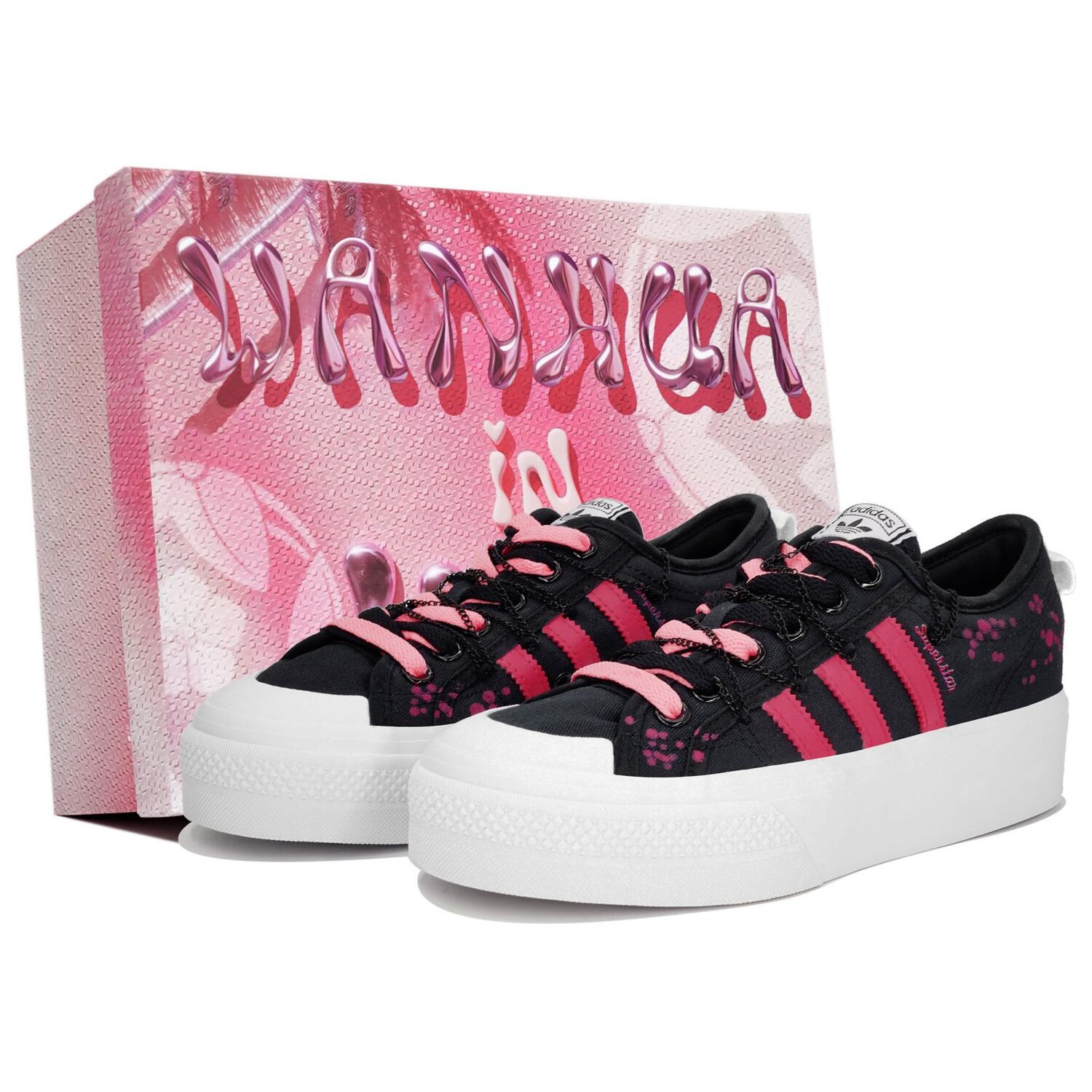 

Кроссовки adidas originals NIZZA Skateboarding Shoes Women's, черный